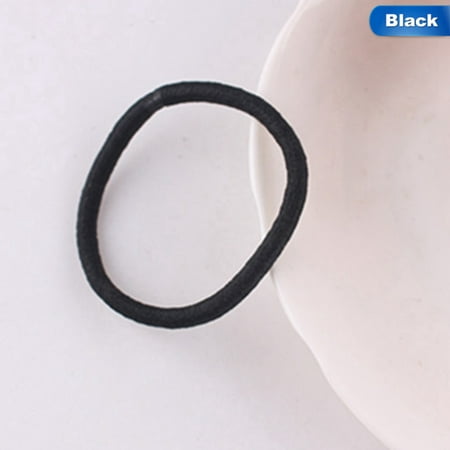KABOER 10Pcs Black Elastic Hairbands for Girls Fashion Women Scrunchie Gum for Hair Accessories Elastic Hair Bands