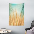 thumbnail image 1 of Harvest Tapestry, Wheat Field and Blue Sky Agriculture Themed Abstract Composition, Wall Hanging for Bedroom Living Room Dorm Decor, 40W X 60L Inches, Yellow Orange Mint Green, by Ambesonne, 1 of 2