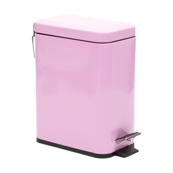 Bote De Basura Bath Styles 5l Con Cierre Suave Color Rosa