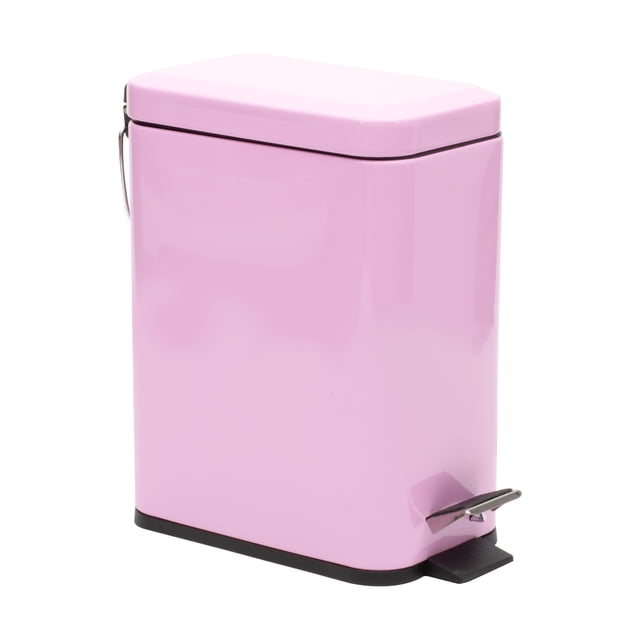Bote De Basura Bath Styles 5l Con Cierre Suave Color Rosa