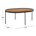 thumbnail image 5 of SAFAVIEH Emmerich Mirrored Coffee Table, Rose Gold Top/Matte Black, 5 of 10