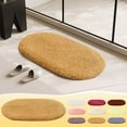 thumbnail image 6 of XEOVHV Bath Mat Rug,Rubber Non-Slip Bottom Household Quick-Drying Bath Mats for Bathroom,Bathroom Rugs Fit Under Door,Machine Washable Bathroom Floor Mats for Bathtub(Beige Oval,23.62x35.43in), 6 of 6