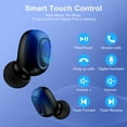 thumbnail image 2 of Wireless Earbuds for iPhone Android,Bluetooth 5.2 Headphones 120Hrs Playtime Waterproof IPX7 In-Ear Stereo Earphones Headset Noise Cancelling True Wireless Earbuds with Ear Hooks&Charging Case,Blue, 2 of 8