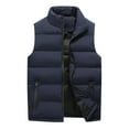 thumbnail image 2 of Baberdicy Women's Plus-Size Quilted Vest, Hooded Mid-Length Gilet, Layering for Hikes & Shopping , Plus-Size Quilted Vest, Hooded Mid-Length Gilet, Winter Warmth Blue Xxl, 2 of 4