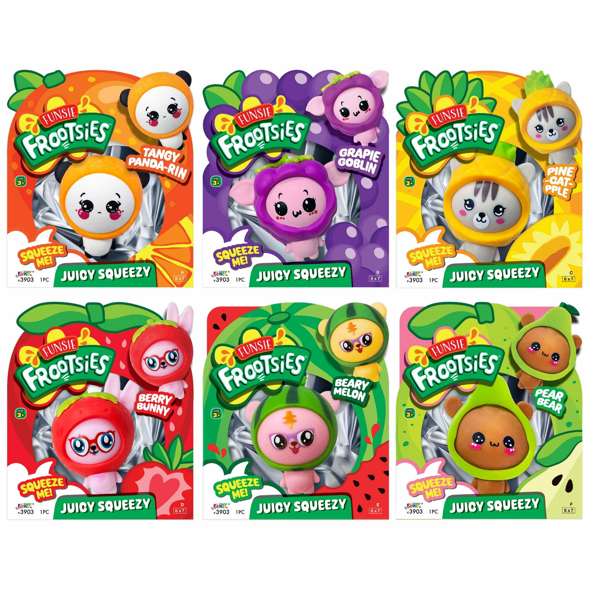 Ja-Ru Funsie Frootsies Juicy Squeezy-Styles Vary-1 Piece all ages novelty toy