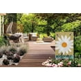 thumbnail image 5 of Daisy Welcome Burlap Garden Flag Double Sided Premium Fabric Bee on a Wild White Daisy Outdoor Decoration Banner for Yard Lawn 12.5" x 18", 5 of 6