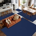 thumbnail image 5 of Navy Blue Area Rugs 2.7x5 for Living Room, Farmhouse Solid Navy Blue Color Modern Art Non Slip Washable Rug Runner, Low Pile Indoor Floor Carpet Mat Bathroom Rugs for Bedroom, Kids Room, 5 of 9