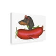thumbnail image 2 of Danny Gordon Art 'Black Dachshund in Red Plane' Canvas Art, 2 of 3