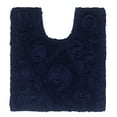 thumbnail image 4 of Home Weavers Modesto Collection Toilet Rugs U Shaped Contour Rug, Extra Thick Bathroom Rug, Non-Slip Contour Mat for Bathroom, 100% Cotton Soft & Absorbent, Machine Washable, 20"x20" Contour, Navy, 4 of 9