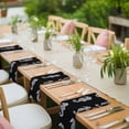 thumbnail image 4 of Ocean Seahorse Cloth Napkins, Summer Nautical Coastal Textured Black Washable and Reusable Dinner Napkins Set of 4, Table Napkin for Kitchen Party Birthday Wedding Hotel Housewarming 20"x20", 4 of 9