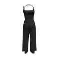 thumbnail image 6 of ZHOGXU Women's Jumpsuit Sleeveless Suspenders Solid Color Wide Leg Comfortable Fashion Romper For Everyday Wear,Black,L, 6 of 6