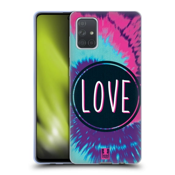 Head Case Designs Tie Dye Mix Love Soft Gel Case Compatible with Samsung Galaxy A71 (2019)