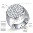 thumbnail image 3 of S925 Moissanite Ring for Men and Women/ Fashionable Party Engagement Band Anniversary Gift for Boyfriend and Girlfriend Holiday Gift, 3 of 6
