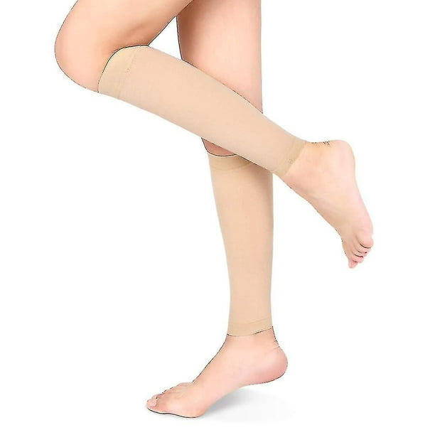 Graduated Calf Compression Sleeves, Medical Footless Compression Socks Men  Women Shin Splints Leg Brace 