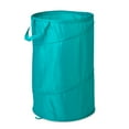Mainstays Popup Spiral Polyester Laundry Hamper, Teal