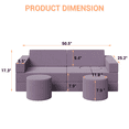 thumbnail image 2 of Modular Kids Play Couch 13Pcs Toddler Floor Sofa, Sectional Couch for Children, Bedroom Playroom Furniture, Convertible Foam Floor Cushion, 2 of 7