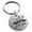Silver, variant on Stainless Steel I Will Always Love You Engraved Small Medallion Circle Charm Keychain Keyring