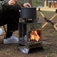 thumbnail image 5 of Foldable Stainless Steel BBQ & Wood Burning Camp Stove, Compact Portable Rocket Stove for Outdoor Camping & Bushcraft, 5 of 11