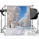 thumbnail image 1 of ABPHQTO 150x220cm Fotografía Telón de fondo Navidad Paisaje cubierto de nieve Árboles forestales, 1 of 2