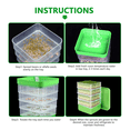 thumbnail image 4 of 2X Bean Seed Germination Kit, Micro-Green Plant Growing Tray, Drain Four-Tier Stackable Sprout Kit, 4 of 8