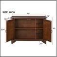 thumbnail image 2 of 40" Console Table with Storage Shelf, Retro Entryway Table with Adjustable Storage Shelf, 2 of 8