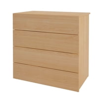 Nexera Modern 4 Drawer Dresser in Natural Maple