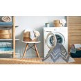 thumbnail image 2 of Ahgly Company Machine Washable Indoor Rectangle Transitional Pastel Light Blue Area Rugs, 7' x 9', 2 of 7