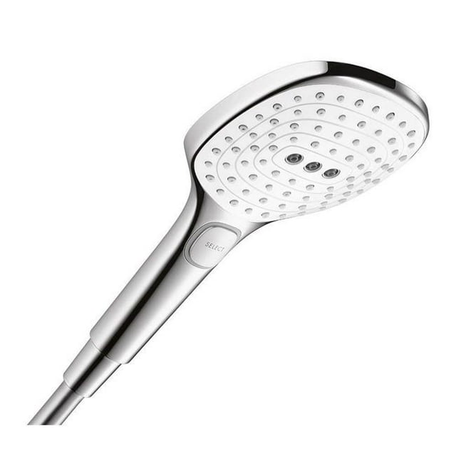 Hansgrohe 04528400 Raindance Select E120 Handshower with Low Flow, Chrome & White