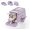 Pink, variant on 4-in-1 Convertible Stainless Steel Litter Box with Lid | 4 modes in box: open, high-sided or enclosed; fits kittens to senior cats; 160? flip-open lid; pad and filter