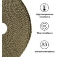 thumbnail image 2 of Exhaust Wrap | 2 Rolls Titanium Exhaust Heat Wrap | Header Wrap | Heat Shield Tape with 20 PCS 11.8 Inch Stainless Steel Ties for Motorcycle Car Truck (Titanium, 2 Rolls), 2 of 8