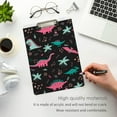 thumbnail image 2 of FMSHPON Cute Cartoon Dinosaurs Clipboard Hardboard Wood Nursing Clip Board and Pull for Standard A4 Letter 13x9 inches, 2 of 2