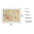 thumbnail image 2 of Oceanica - Australia, Hawaii, Pacific Islands - Vintage Map by James H. Young c.1847 - Japanese Unryu Rice Paper Art Print (Unframed) 17 x 22 in, 2 of 4