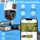thumbnail image 5 of Cámara de Seguridad Exterior de 6 Mp, Sistema de Vigilancia Ptz de 360°, Lente Dual de 2,4 Ghz, Grabación 24/7, Ip66, Wifi, Detección de Movimiento, Visión Nocturna A Color Y Audio Bidireccional., 5 of 9