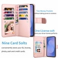 thumbnail image 4 of Wallet Case for Samsung Galaxy S25 FE 5G 2025 Wallet Case ,[9 Card Slots] Luxury PU Leather Credit Holder Carrying Folio Flip [Detachable] Kickstand Magnetic Phone Cover & Lanyard [Marble], 4 of 6