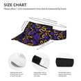 thumbnail image 2 of Bingfone Adjustable Empty Top Sun Visor for Women and Men-Golden Snake And Purple Rose, 2 of 6