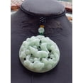 thumbnail image 2 of Certified Green Burma Natural A Jade jadeite Pendant Squirrel Grape Leaf Necklace 585379 TN, 2 of 10
