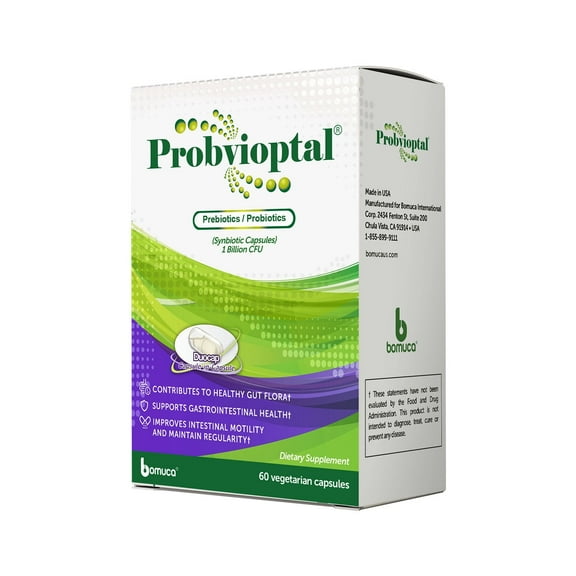 Probvioptal, 60 Capsules, Probiotics & Prebiotics, 1 Billion CFU, Gluten Free