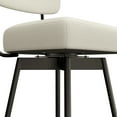 thumbnail image 4 of Simpli Home Giselle Modern Swivel Bar Stool (Setof 2) in Natural Polyester Linen, 4 of 6