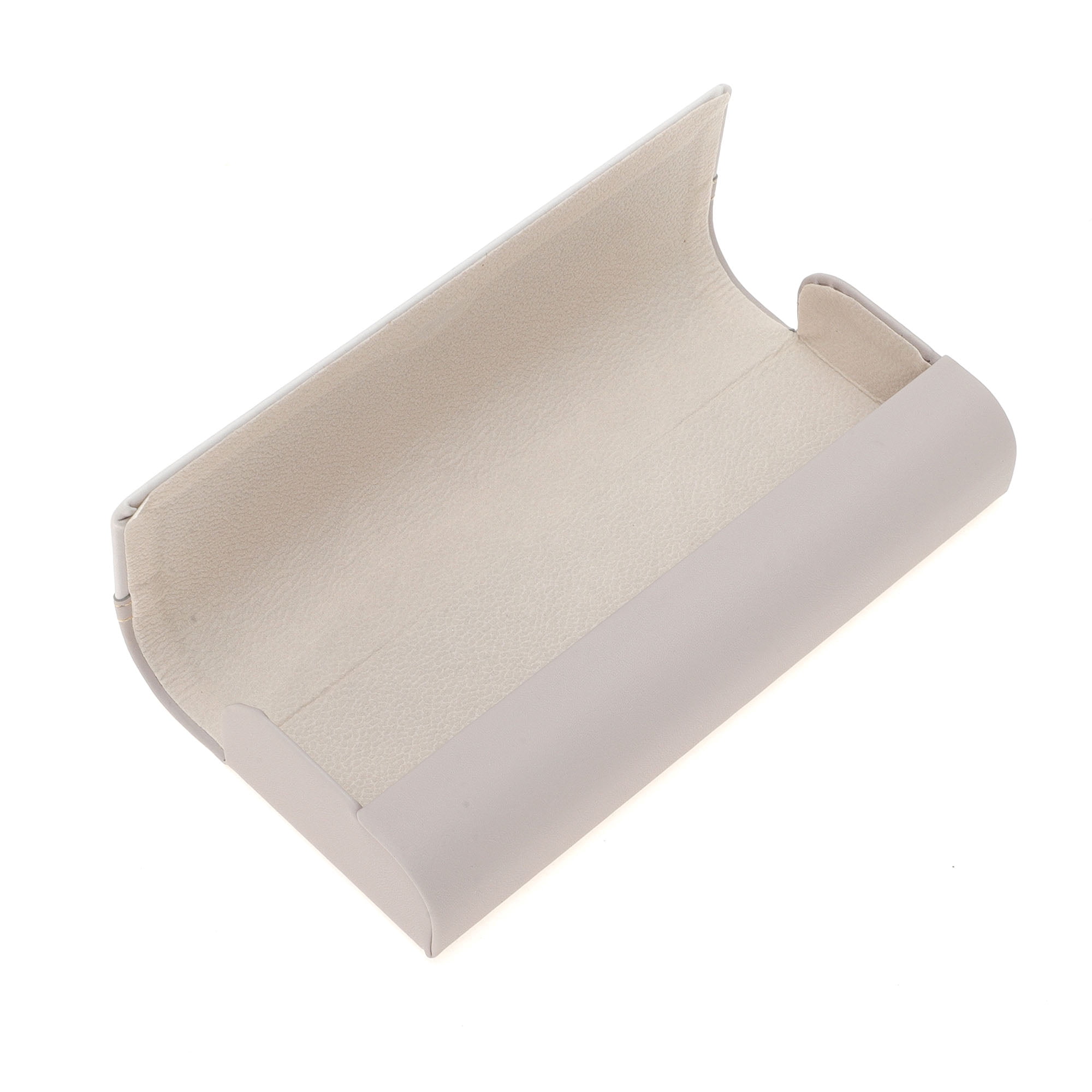 Unique Bargains Eyeglasses Case Simple Eyeglasses Storage 6.14"x2.36"x1.18" Light Gray