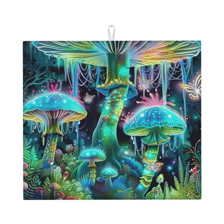 

forest in abstract color Oven Mitts and Pot Holders Heat Resistant Plate Moving Non-Slip Gloves for BBQ Grill Baking Cooking Oven