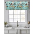 thumbnail image 4 of Colorful Oil Painting Curtain Valances for Windows, Vintage Birds Art Kitchen Valance Window Treatment, Light Filtering Block Curtains for Bathroom/Bedroom/Living Room 54'' x 18'', 4 of 9