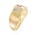 thumbnail image 3 of Ross-Simons 0.50 ct. t.w. Multi-Gem Ring With Diamond Accents in 14kt Yellow Gold, Women's, Adult, 3 of 5