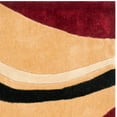 thumbnail image 3 of Contemporary Rug - Modern Art Polyester -Rust/Ivory-Color:Rust/Ivory,Design:Contemporary,Shape:Accent,Size:2'6" x 4', 3 of 3