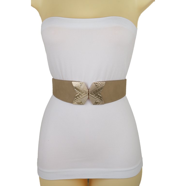 wide gold belt for dress The Statement Waist Belt – Snatch & Style Cinch Belt for Dresses & Outerwear Gold main image 1