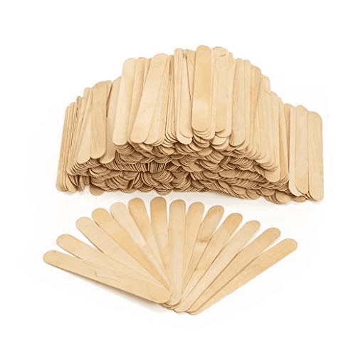 Natural Wood Craft Stix. Pack of 100 Pieces