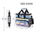 thumbnail image 3 of FORMRS Insulated Cooler Bag 24 Cans Capacity Soft Leakproof Lunch Box with Side Pockets, Red Hand Drawn Sailboats, 3 of 7
