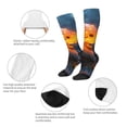 thumbnail image 3 of Sikiie Glowing Mushroom In Forest Knee Socks, High Socks Long Stretchy Sock Women Knee High Stocking, Long Socks for Women, 3 of 6