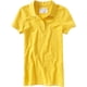 thumbnail image 1 of Aeropostale - Polo de uniforme sólido para mujer, amarillo, extragrande, 1 of 1