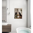thumbnail image 2 of African American Boho Wall Art, Black Women Art Unframed, Black Girl Bathroom Canvas Print, African American Canvas Art Wall Decor, African American Girl Boho Bathroom Posters, 2 of 3
