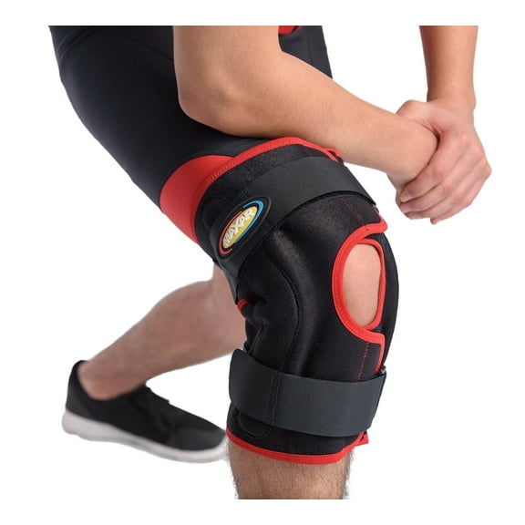 MAXAR Airprene (Breathable Neoprene) Wrap-Around Knee Brace (Double-Pivot Hinge): KNS-140